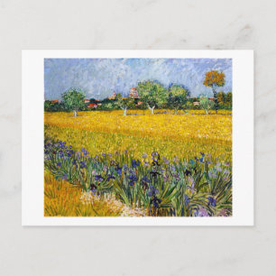 Carte Postale Vue d'Arles avec Irises Vincent van Gogh peinture