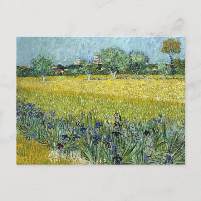 Carte Postale Vue d'Arles With Irises par Vincent Van Gogh (Devant)