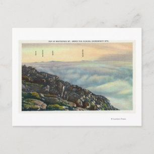 Carte Postale Vue d'autres monts Adirondack au-dessus des nuages