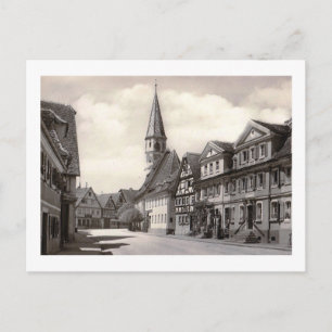 Carte Postale Vue de Bad Windsheim, Bavière, Allemagne Vintage
