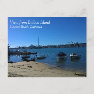 Carte Postale Vue de Balboa Island, Newport Beach, Californie