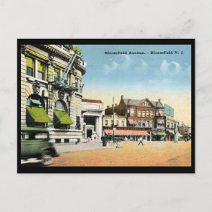 Carte Postale Vue de Bloomfield, New Jersey Vintage