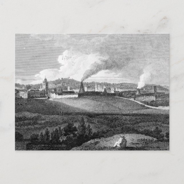 Carte Postale Vue de Bristol de Pile Hill, gravée par (Devant)