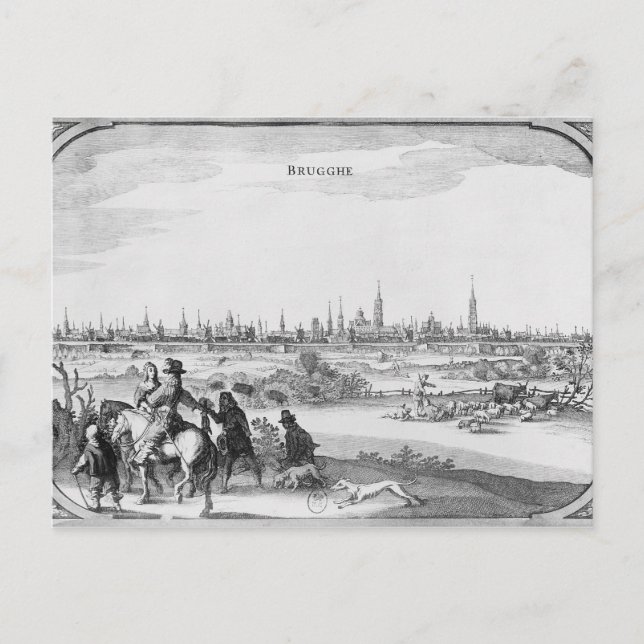 Carte Postale Vue de Bruges (Devant)