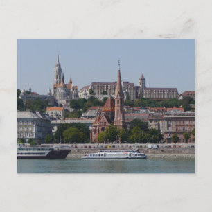 Carte Postale Vue de Buda sur le Danube, Budapest