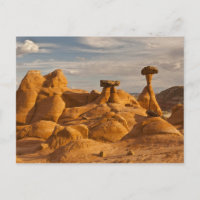Vue de champignons de roche érodés