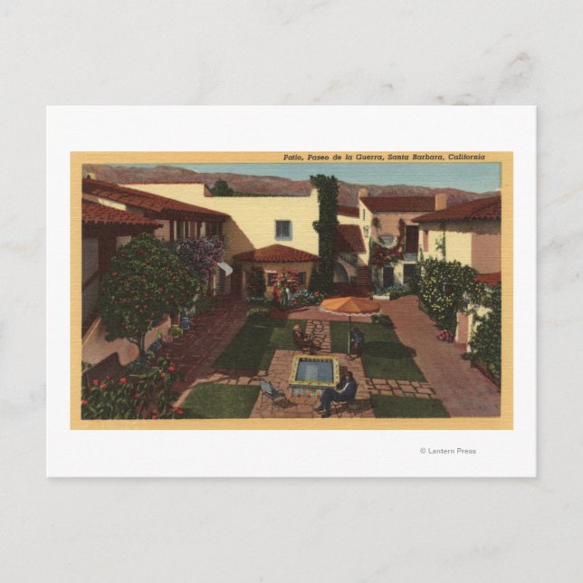 Carte Postale Vue de De la Guerra Patio & Shops (Devant)