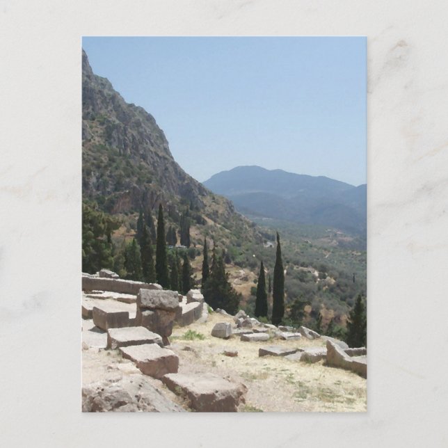 Carte Postale Vue de Delphes, Grèce (Devant)