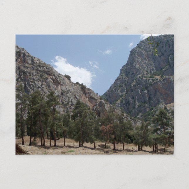 Carte Postale Vue de Delphes, Grèce (Devant)