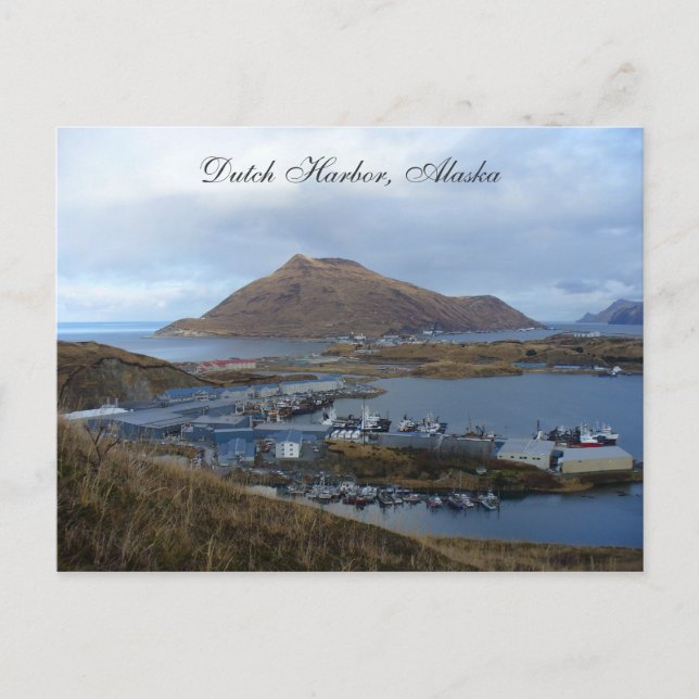 Carte Postale Vue de Dutch Harbour, Alaska (Devant)