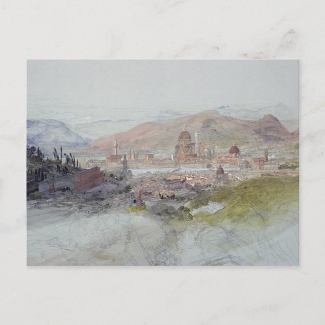 Carte Postale Vue de Florence, 1837-39 (Devant)