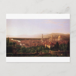 Carte Postale Vue de Florence de San Miniato par Thomas Cole