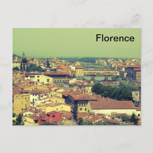 Carte Postale Vue de Florence - pont or/pont doré (Devant)