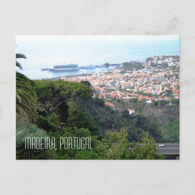 Carte Postale Vue de Funchal Madeira Island Portugal (Devant)