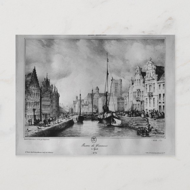 Carte Postale Vue de Gand (Devant)