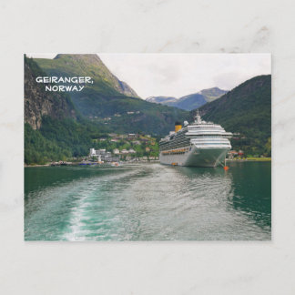 Carte Postale Vue de Geiranger, Geirangerfjord, Norvège