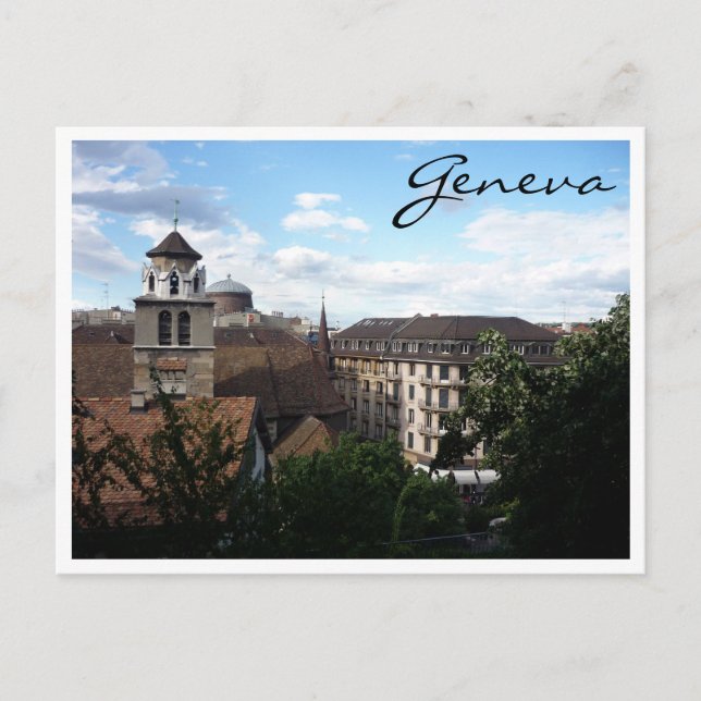 Carte Postale vue de genève (Devant)