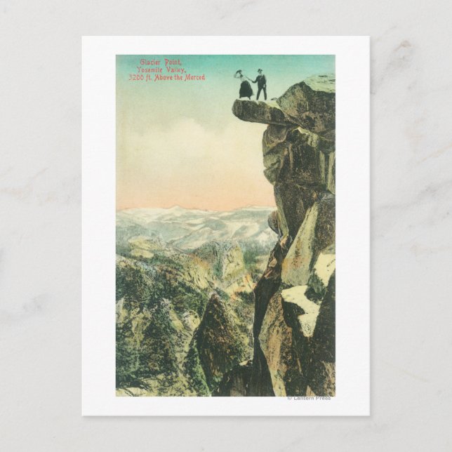 Carte Postale Vue de Glacier Point sur Yosemite (Devant)