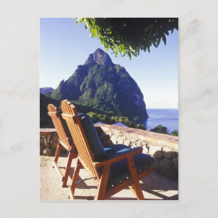Carte Postale Vue de Gros Piton depuis Stonefield Estate Villa