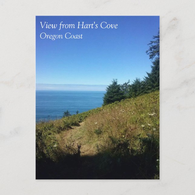 Carte Postale Vue de Hart's Cove Trail, Côte de l'Oregon (Devant)