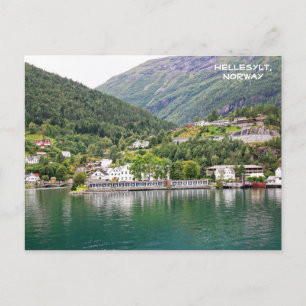 Carte Postale Vue de Hellesylt, Geirangerfjord, Norvège