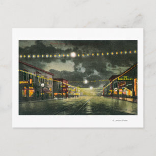 Carte Postale Vue de Hewitt Avenue à la nuit