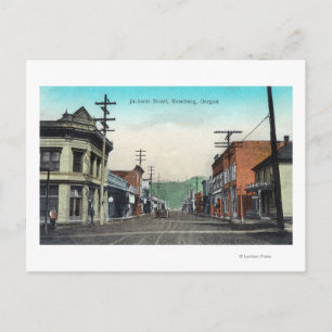 Carte Postale Vue de Jackson StreetRoseburg, OR