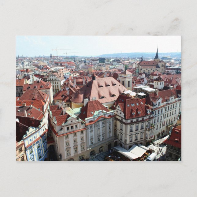 Carte Postale Vue de la capitale de Prague en République Tchèque (Devant)