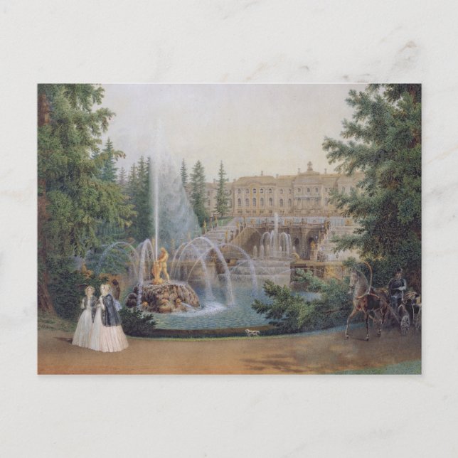 Carte Postale Vue de la Cascade de Marly (Devant)