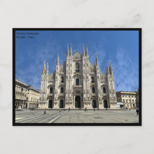Carte Postale Vue de la cathédrale de Milan - photo - Italie