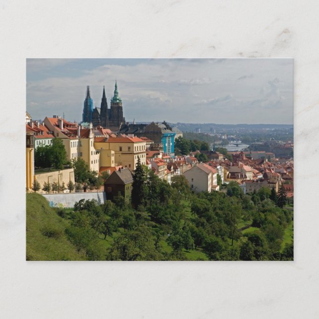 Carte Postale Vue de la cathédrale Saint-Guy, Prague, République (Devant)