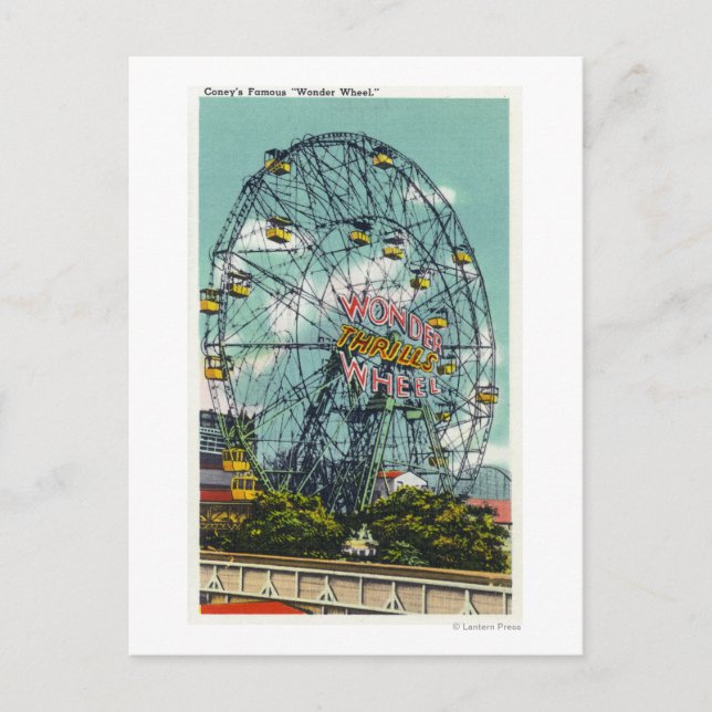 Carte Postale Vue de la célèbre Wonder Ferris Wheel (Devant)