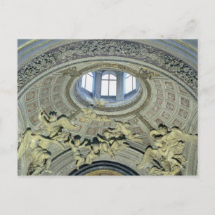 Carte Postale Vue de la coupole avec des musiciens d'anges