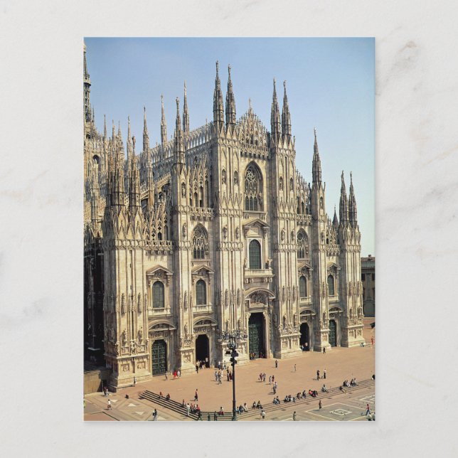 Carte Postale Vue de la façade, commencée 1386 (Devant)