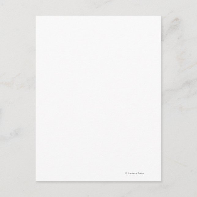 Carte Postale Vue de la femme en canoë (Devant)