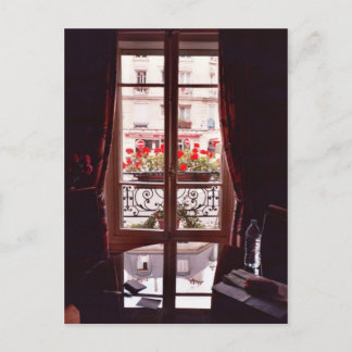 Carte Postale Vue de la fenêtre de Paris