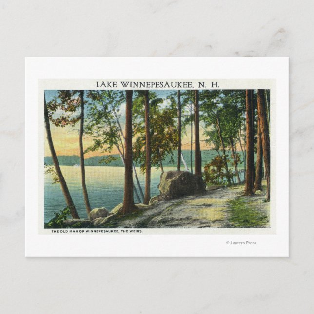 Carte Postale Vue de la formation de Old Man Rock (Devant)