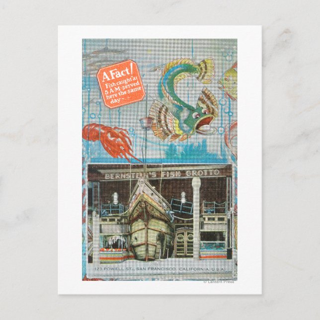 Carte Postale Vue de la grotte aux poissons de Bernstein avec du (Devant)