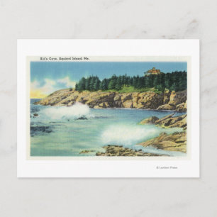 Carte Postale Vue de la grotte des enfants à Squirrel Island