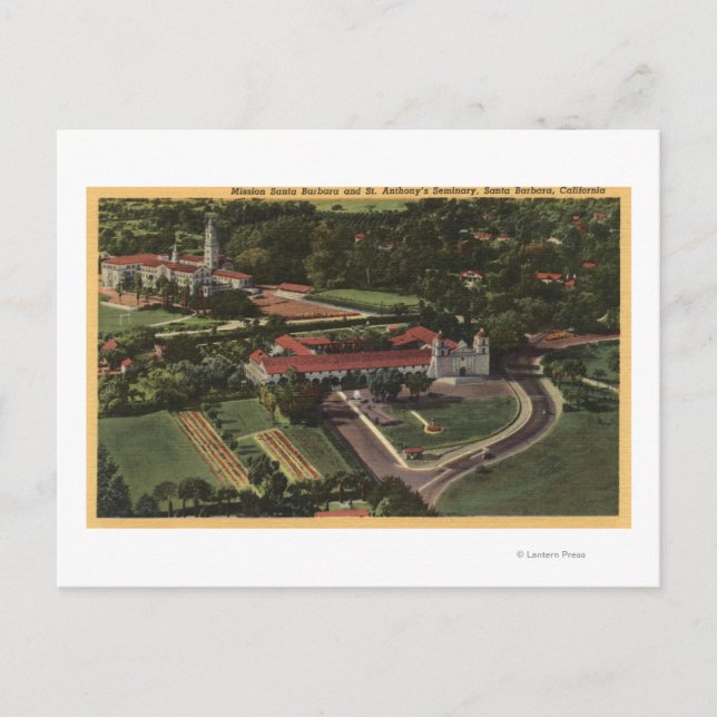 Carte Postale Vue de la mission et du séminaire de St. Anthony (Devant)