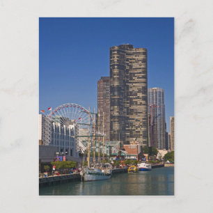 Carte Postale Vue de la Navy Pier de Chicago