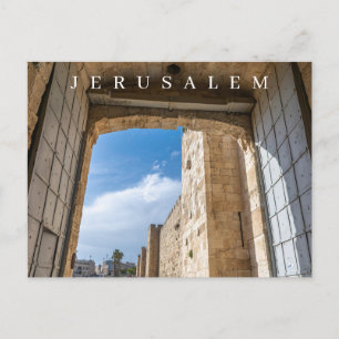 Carte postale Vue de la porte Jaffa de Jérusalem