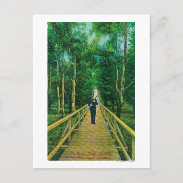 Carte Postale Vue de la promenade au Presidio (Devant)