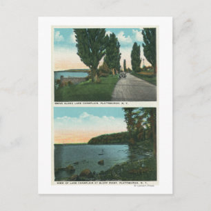 Carte Postale Vue de la promenade du lac Champlain