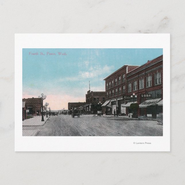 Carte Postale Vue de la quatrième rue (Devant)