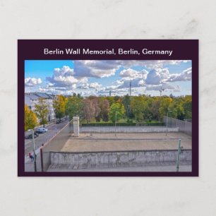 Carte Postale Vue de la section du mur de Berlin, Allemagne