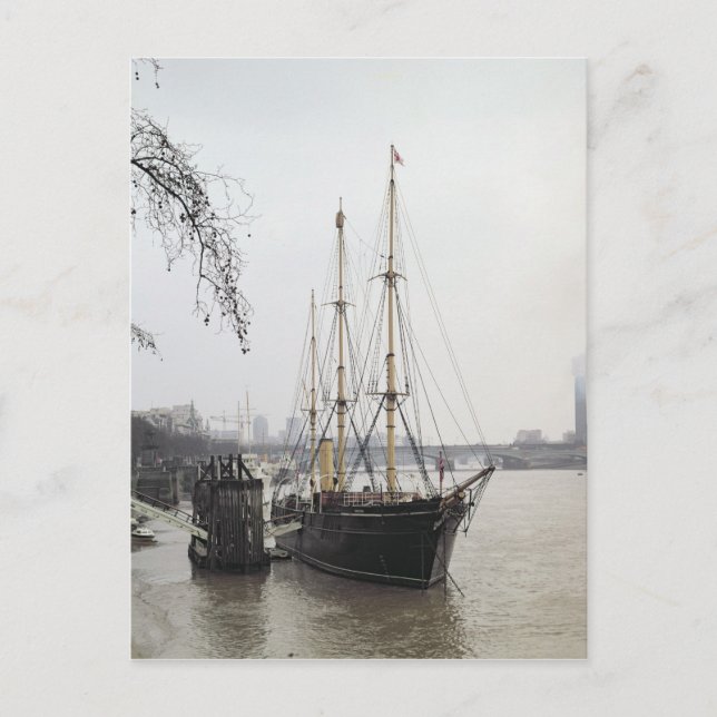 Carte Postale Vue de la Tamise avec découverte de RRS (Devant)