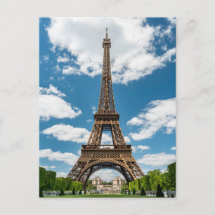 Carte Postale Vue de la Tour Eiffel depuis le parc public Champ