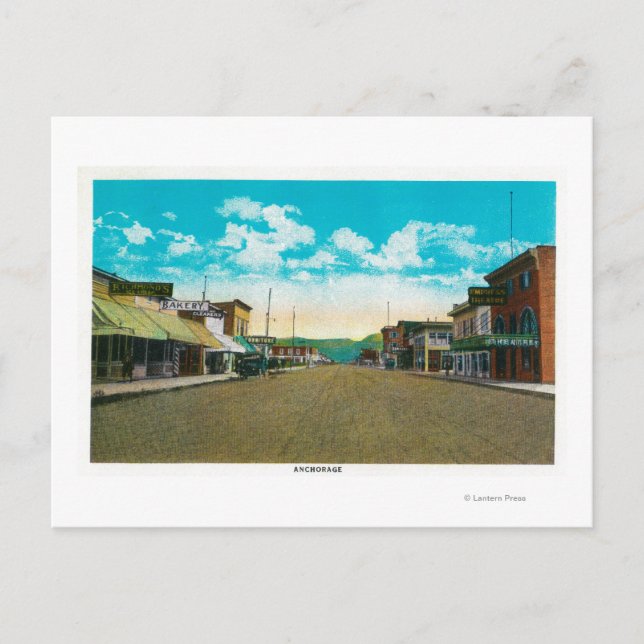 Carte Postale Vue de la ville d'Anchorage, AlaskaAnchorage, AK (Devant)