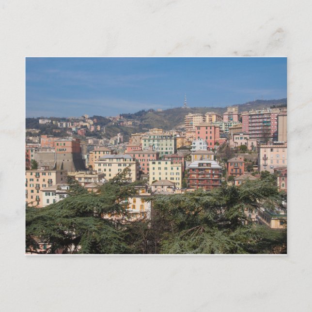 Carte Postale Vue de la ville de Gênes (Devant)